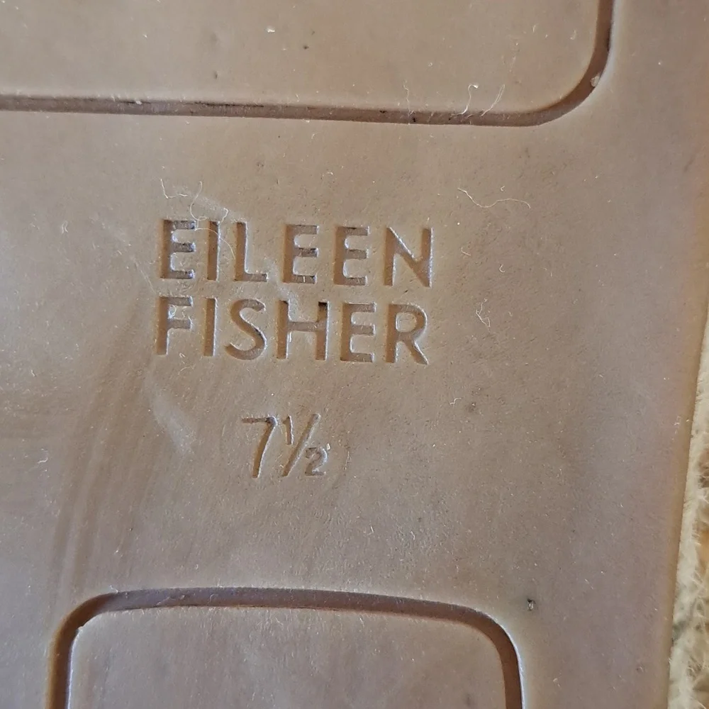 EILEEN FISHER Womens Nude/Blush Leather Elastic Lace Espadrille Wrap Sandals 7.5